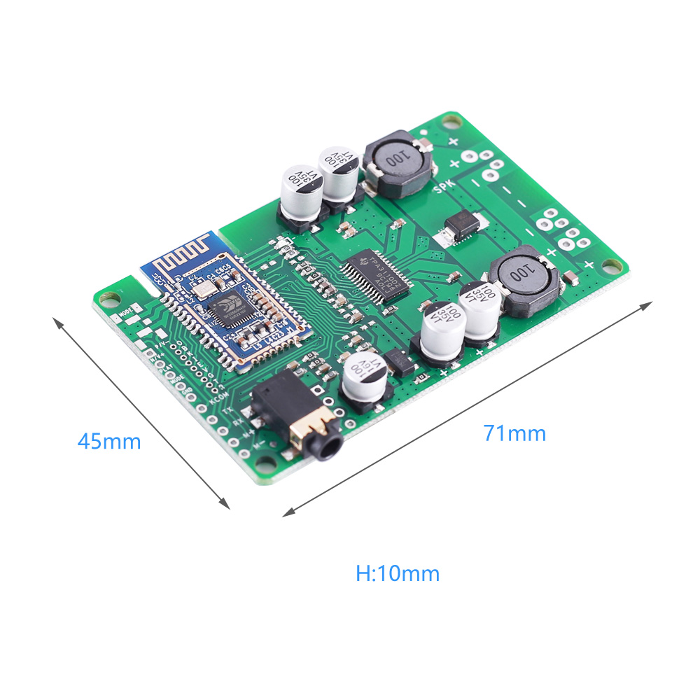 DC 12V 24V BK3266 Bluetooth 5.0 Mono Amplifier Board Bluetooth MIC